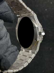 Reloj Mecánico de Lujo con Diamantes Moissanite VVS1, Completamente Cubierto de Piedras, con Movimiento Japonés Automático y Correa de Acero Inoxidable - Product Image 2