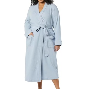 Albornoz de Tela Barato al por Mayor, Talla Personalizada, 100% Algodón de Rizo, Albornoz Unisex para Adultos - Product Image 3