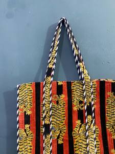 Bolsa de Mano de Algodón con Estampado Vintage Personalizada para Mujer, Multicolor, Duradera, con Cierre, Moderna, Ligera, para Invierno y Verano - Product Image 2