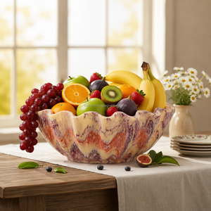 Bol à fruits moderne en résine époxy fait main - Product Image 1