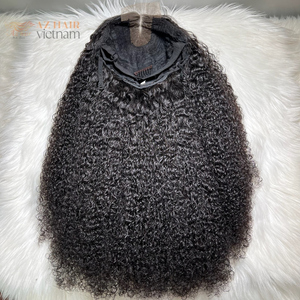 Perruques en cheveux humains bouclés noirs birmans 100% naturels, prêtes à être expédiées, perruques en cheveux vierges vietnamiens 100% naturels, prix de gros - Product Image 2