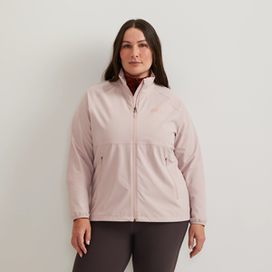 Veste coupe-vent à capuche mauve, manches longues, fermeture éclair, coupe-vent, polyester tissé, vêtement d'automne - Product Image 5