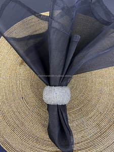 Servilleteros de madera clásicos para decoración de mesa festiva, configuración de mesa de comedor para el hogar o arreglos de boda - Product Image 6