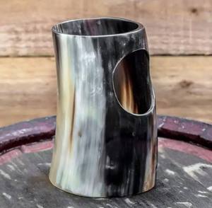 Natural Buffalo Viking Drinking Horn Polished Animal Style Customizable Logo and Size Portable High Quality - Product Image 2