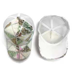 Unisex Sequin Embroidery Floral <b>Baseball</b> <b>Cap</b> Breathable Mesh Back Fashion Hat Spring Summer Party Adult 56-58CM - Product Image 5