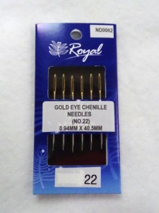 ND0062 6cs Gold Eye Chenille Needles | Royal Gold Eye Chenille Needles Size 18 20 22 24 <b>Sewing</b> Needle <b>Set</b> - Product Image 5