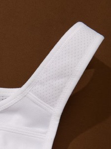 Female High <b>Compression</b> Athletic Bra Adjustable Back Closure Breathable Mesh Front Panel Sports Tank <b>Top</b> Custom Factory - Product Image 5