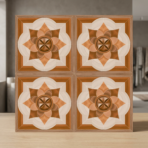 Parqué de madera de nogal negro americano de madera de ingeniería multicapa de Color Natural, baldosas de cerámica de madera de 40x40cm - Product Image 1