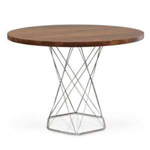 Good Looking Metal Round Coffee <b>Table</b> <b>Brown</b> Finished For Home Living Room Decorative Furniture Side <b>Table</b> With Wooden Top - Product Image 3