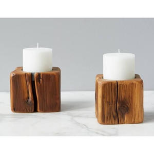 Lavie Creations Porte-bougie en bois de manguier fait main couleur antique, sculpture complexe, design traditionnel indien, décoration d'intérieur - Product Image 3