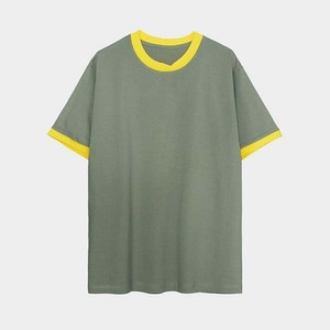 T-shirts unis pour hommes de haute qualité en gros, personnalisation OEM avec broderie et impression sur le devant, 100 % coton, coupe classique, manches courtes, séchage rapide - Product Image 2