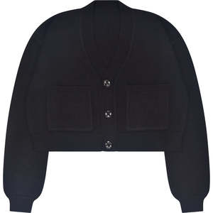 Suéter ajustado con botones, transpirable y elástico para invierno - Prenda de punto de alta calidad y suave para mujer - Product Image 1