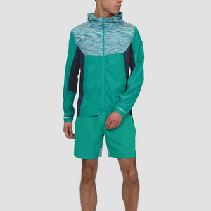 Windproof Polyester Nylon Mens Shorts Windbreaker Set Custom Two Piece <b>Jacket</b> and Shorts Fashion Wear for Modern Outdoor Wear - Product Image 1