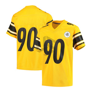 Maillots de football et de football américain de la nouvelle saison avec logo personnalisé, 100% polyester, options de couleur personnalisées pour l'équipe, vêtements de sport de haute qualité - Product Image 1