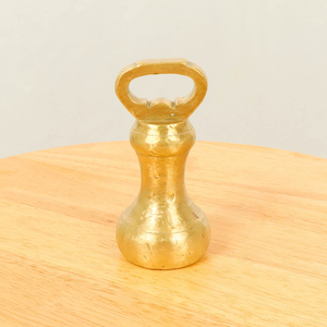 Minimalist Gold Plated Brass <b>Paperweight</b> In Round Shaped Multipurpose Desk Accessories in high Demand - Product Image 4