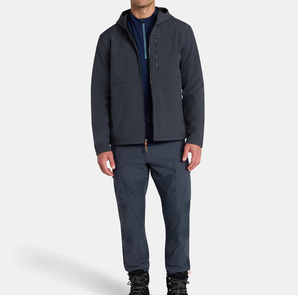 Men's Waterproof Windproof Knitted Bomber <b>Jacket</b> with Stand Collar Zipper Closure Seamless Sporty Style Outerwear - Product Image 5