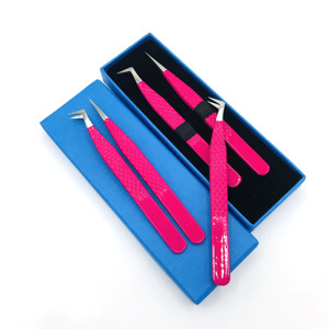 แหนบสแตนเลสสำหรับต่อขนตาแบบมืออาชีพสำหรับร้านเสริมสวย ขายส่ง - Product Image 2