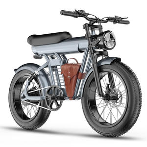 Moto électrique/fatbike/cyclomoteur/vélo de 20 pouces à pneus larges pour usage sur neige, plage et montagne, design rétro - Product Image 6