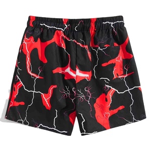 Shorts de bain par sublimation à séchage rapide, imprimés, avec cordon de serrage à la taille, pour l'été, vente en gros, OEM - Product Image 5