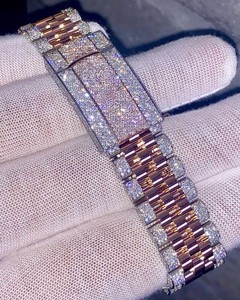 Joyas de Belleza de Edición Limitada Hechas a Mano, de Lujo, en Acero Inoxidable con Cristal de Zafiro, Unisex, Clásicas, Estilo Hip Hop, Mecánicas - Product Image 6