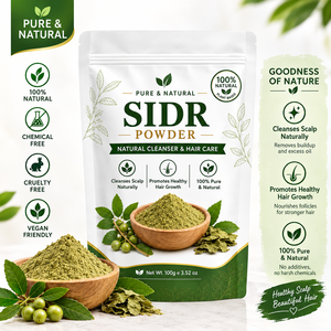 Poudre de Sidr Premium OEM/ODM 100g 100% Pure et Naturelle de Feuilles de Ziziphus Spina-Christi pour Soins Capillaires à Base de Plantes et Nettoyage du Cuir Chevelu - Product Image 2