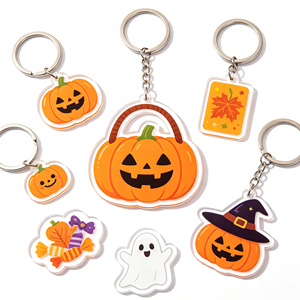 Porte-clés en acrylique de qualité supérieure pour Halloween, porte-clés de dessin animé de haute qualité, cadeau de fête - Product Image 2