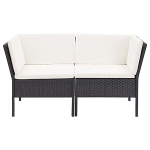 Conjunto de Muebles de Jardín en Negro y Crema - Product Image 4