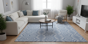 Alfombra Kilim de algodón al por mayor, alfombra amigable con mascotas antibacterias con patrón floral para pedidos a granel - Product Image 2