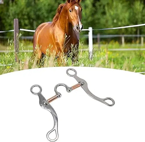 Bocado profesional para 5 caballos, bocado de doma, bocado de corrección Western Trench, bocado Western con rodillos para equinos - Product Image 4