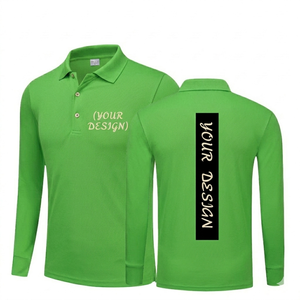 เสื้อโปโลแขนยาวผู้ชายสั่งทำขายส่ง ระบายอากาศได้ดี เหมาะสำหรับกอล์ฟ ชุดทำงาน ปักโลโก้ เสื้อลำลอง ออกแบบเองได้ - Product Image 1