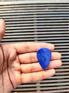 Cabochon en lapis-lazuli naturel, pierre précieuse en forme de poire, bleu profond, poli, pierre brute pour la fabrication de bijoux, bagues, pendentifs - Product Image 4