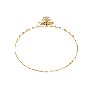 Bracelet en or blanc 10 carats pour femme, diamant rond taille brillant, diamant de laboratoire certifié GIA, bijoux de mariage classiques - Product Image 2