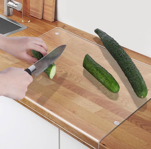 Planche à découper en acrylique, gadgets de cuisine pour hôtels et maisons, best-seller, prix d'usine, planche à découper transparente pour la cuisine - Product Image 5