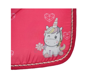 Tapis de selle personnalisé licorne pour enfants |   Tapis de selle pour poney confortable et respirant |   Équipement d'équitation - Product Image 2