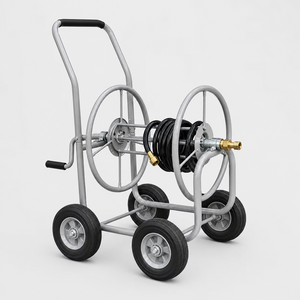 Chariot enrouleur de tuyau d'arrosage robuste 150 pieds, chariot portable pour tuyau d'eau avec roues, cadre en acier durable pour pelouse et jardin ODGGAD020 - Product Image 1