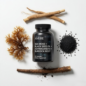 แคปซูลน้ำมันเมล็ดดำ สาหร่ายทะเล แอชวากันดา และรากบูร์ด็อค ผลิตโดยผู้ผลิตที่ได้รับการรับรองมาตรฐาน GMP จำหน่ายแบบขายส่ง - Product Image 3