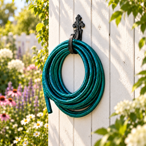 Enrouleur de tuyau d'arrosage mural en PVC, diamètre 3/4 pouce, pour l'arrosage du jardin - Product Image 1