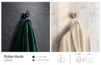 Gantungan Baju Dinding Mudroom yang Kokoh, Pengait Jaket, Payung, dan Jubah Tugas Berat