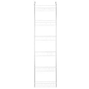 Organizador de despensa de 6 niveles de acero al carbono para colgar sobre la puerta, 62.99 pulgadas, con ganchos, estante de almacenamiento para puerta, cocina y baño - Product Image 4