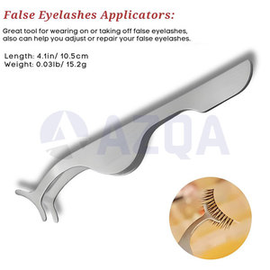 Herramienta Aplicadora de Pestañas de Acero Inoxidable para Colocación Precisa de Pestañas Postizas y Extensiones, Uso Profesional de Belleza - Product Image 3