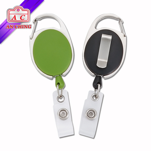 Porte-badge rotatif en métal avec clip, en ABS, rétractable, rond, en plastique - Product Image 4