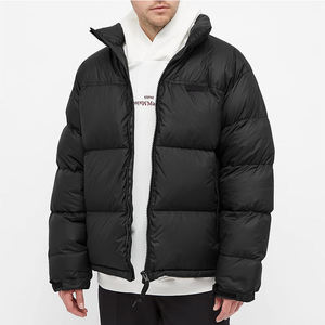 OEM Custom Logo Black <b>Bubble</b> Puffer Jacket High Quality Winter Warm Unisex Men Women <b>Coat</b> - Product Image 4