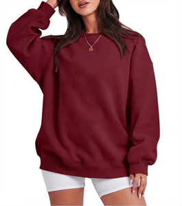 <b>Top</b> Quality Women's Knitted Regular Length Full Sleeves Orange Color Oversized <b>Mock</b> <b>Neck</b> Casual Style Anti-Shrink Sweatshirt - Product Image 2