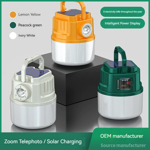 Lámpara de Camping LED Solar para Exteriores, con Certificación CE, Regulable, Impermeable IP67, Cuerpo de ABS, para Jardín, Calle, Puesto de Venta, Mercado Nocturno - Product Image 3