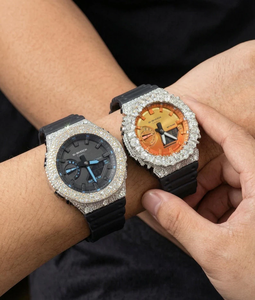 Fully Iced Out G Sh0 <b>Watch</b> Custom Diamond Bust Down Style with VVS Moissanite Diamond Hip Hop Luxury Premium Timepiece - Product Image 3