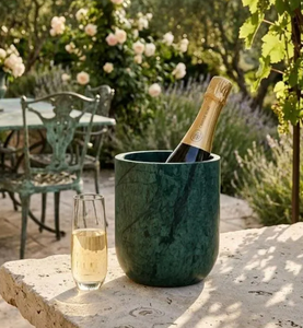 Marble Ice Bucket <b>Coolers</b> Factory Directly Square Green Marble Square Ice Bucket Elegant Party <b>Cooler</b> - Product Image 4
