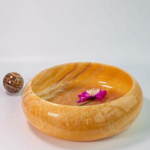 Bol à salade et à fruits en résine fait main pour la cuisine, décoration d'intérieur, design floral rond, bol en résine - Product Image 3