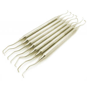 ชุดเครื่องมือผ่าตัดทางทันตกรรม คิวเร็ตต์สแตนเลสคุณภาพสูง ยี่ห้อ Hu-Friedy หลายสี จำนวน 7 ชิ้น ขายส่ง โดย Grip Surgical - Product Image 4