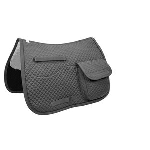 Almohadillas de Montar a Caballo de Primera Calidad, Ecológicas, Personalizadas, de Polialgodón, Color Gris, con Bolsillos, Forro de Malla, Antideslizantes, de Espuma - Product Image 1