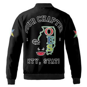 Custom Name Chapter Map Order Of The Eastern Star OES Mason Unisex <b>Jacket</b> S-5XL High Quality Custom Made Long Sleeve <b>Jackets</b> - Product Image 6